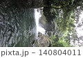 初夏の美しい滝と緑豊かな渓流の風景（6月・梅雨時） 愛媛県新居浜市 140804011