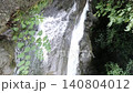 初夏の美しい滝と緑豊かな渓流の風景（6月・梅雨時） 愛媛県新居浜市 140804012