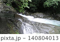 初夏の美しい滝と緑豊かな渓流の風景（6月・梅雨時） 愛媛県新居浜市 140804013