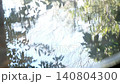 Hands touching the free-flowing cypress hot spring water 140804300