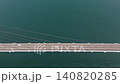 Drone aerial view of Takashima Bridge spanning the blue sea 140820285