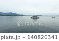 世界遺産 厳島神社の大鳥居と瀬戸内海の風景（広島県宮島） 140820341