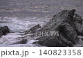 Rough waves and coastline of the Sea of Japan in Izumo City, Shimane Prefecture_10bit_4:2:2 140823358
