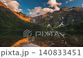 Tatra National Park, Poland. Famous Mountains Lake Morskie Oko Or Sea Eye Lake in the golden evening light 140833451