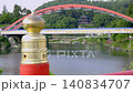 一座紅色大橋和河流景色 3 140834707