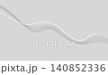 Abstract slow motion wave lines and dot pattern, white and gray monochrome digital flow, smooth particle wave on gray background, 4k, 60 fps, HUD, loop 140852336