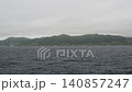 フェリーの上から見た曇天の礼文島 140857247
