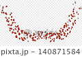 Three types of line particle effects featuring cute strawberry object particles intersecting each other, with an alpha channel. 140871584