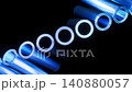 Glass Tubes Abstract Seamless Loop Blue Light 3D Animation 140880057