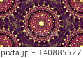 Animation of Cosmic Psychedelic Mandala, glowing kaleidoscope background. Video looping, sacred meditation energy, golden luxury rotating ornaments and special effects in purple colors 140885527
