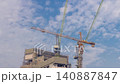 Skyscraper construction site daytime timelapse Dubai concrete building 140887847