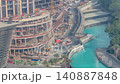 Skyscraper construction site daytime timelapse Downtown Dubai near the 140887848
