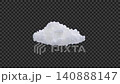 動く雲素材 ボリュームクラウド（見下ろし視点15° / 360度回転）【バリエーション2】 140888147