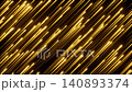 Diagonal golden light streaks with glowing tapered tips creating dense abstract motion pattern on dark background for modern energy design and premium dynamic visuals, looped video, 3d rendering 140893374