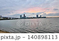 [Time-lapse] Sunset scenery at Kashiihama, Fukuoka - Magic Hour 140898113