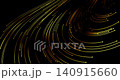 A cinematic video backdrop features fast golden particle lines racing down curved trajectories. The bright high-speed telemetry simulation delivers a modern sci-fi look for design projects. 140915660