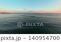 Sunset at Lake Koycegiz panorama, with calm waters reflecting the landscape, Mugla, Turkey. 140954700
