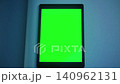 Modern Digital Tablet Mockup With Bright Chroma Key Display 140962131
