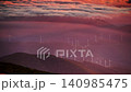 Wind turbines at sunset above clouds in Serra da Estrela, Portugal. 140985475