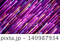 Diagonal neon streaks with pulsing glow, elongated blur trails, and bright hotspots crossing dark purple background in vivid magenta, cyan, and blue, with neon, streak, diagonal, magenta detail 140987934
