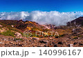Autumn-colored panoramic view of Mt. Azuma-Kofuji from the Mt. Issaikyo hiking trail ⇒ Slide to the right 140996167