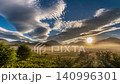 Summer in Oku-Nikko, Odashirogahara: Sunrise shrouded in morning mist and a panoramic view of the morning clouds ⇒ Slide to the right 140996301
