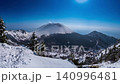Winter snowscape panorama of Mt. Asama ⇒ Slide to the right 140996481