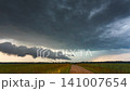 Nature's Fury Unleashed. Epic Supercell Storm Timelapse. Mesocyclone supercell storm captured in Lithuania Europe Stock Video 141007654