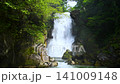 Shirataki Waterfall in Naso, Akita Prefecture: A waterfall cascading down amidst the fresh greenery. 141009148