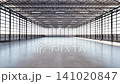 3d rendering empty factory interior filled with natural light 4k footage 141020847