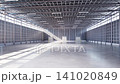 3d rendering empty factory interior filled with natural light 4k footage 141020849