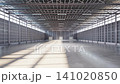3d rendering empty factory interior filled with natural light 4k footage 141020850