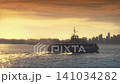 Passenger Ferry In The Bay In Sun Glow 141034282