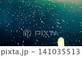 Snow falling on a blue night 141035513