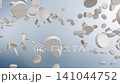 Round white tablets keep dropping and piling up on a flat surface, representing medication intake and pharmaceutical supply. 3D animation of pills for daily treatment. 141044752