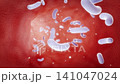 Intestinal probiotics cleanse the gut and activate healthy flora. They promote digestion and relieve bloating, a concept for digestive wellness. 3D rendering of gastrointestinal health. 141047024