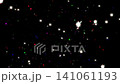 Colorful twinkling rotating stars shimmering on a deep black background. Vibrant multicolored sparkles flickering across the screen, creating a magical cosmic or festive atmosphere. Seamless loop 141061193
