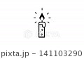 Single candlelight icon animation isolated on white background 141103290
