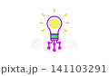Innovative idea network concept connection icon isolated on white background 141103291
