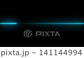 Bright blue glowing horizontal laser line moving across a dark black screen background Bright blue glowing horizontal laser line moving across a dark black screen background 141144994
