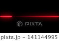 A vibrant red glowing laser beam line shining horizontally against a dark black background with a modern neon light effect. A vibrant red glowing laser beam line shining horizontally against a dark black background with a modern neon light effect. 141144995