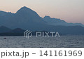 Sea landscape, mountains on sunset time. 141161969