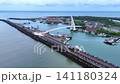 Panoramic aerial view of Freshwater Fisherman's Wharf and the ocean Panoramic aerial view of Freshwater Fisherman's Wharf and the ocean 141180324