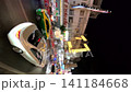 タイ バンコク : 中華街(ヤワラート通り)の夜景 派手なネオン看板が密集した繁華街 (縦型映像) 141184668