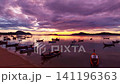 Amazing sunset or sunrise light over sea Sky in golden hour amazing seascape,Ocean Sunset beautiful sky clouds background 141196363