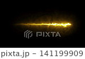 Dynamic animated lightning bolt sequence with glowing yellow effects in a continuous pattern 141199909
