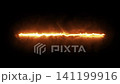 visual effects of fire animation creating a fiery line with dynamic movement and glowing sparks 141199916