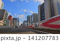 高速公路沿線景色，藍天白雲，動感十足。 141207783
