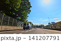 高速公路沿線景色，藍天白雲，動感十足。 141207791