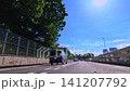 高速公路沿線景色，藍天白雲，動感十足。 141207792